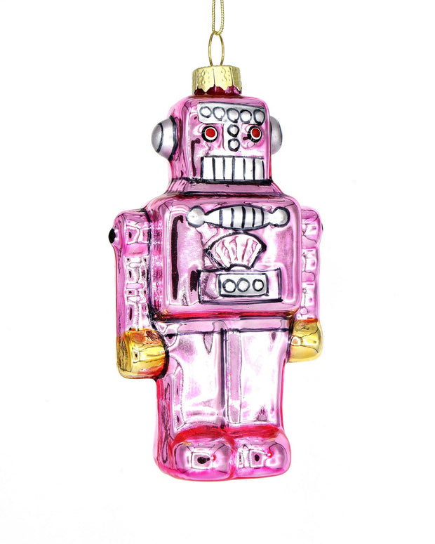 Pink Robot Christmas Ornament 