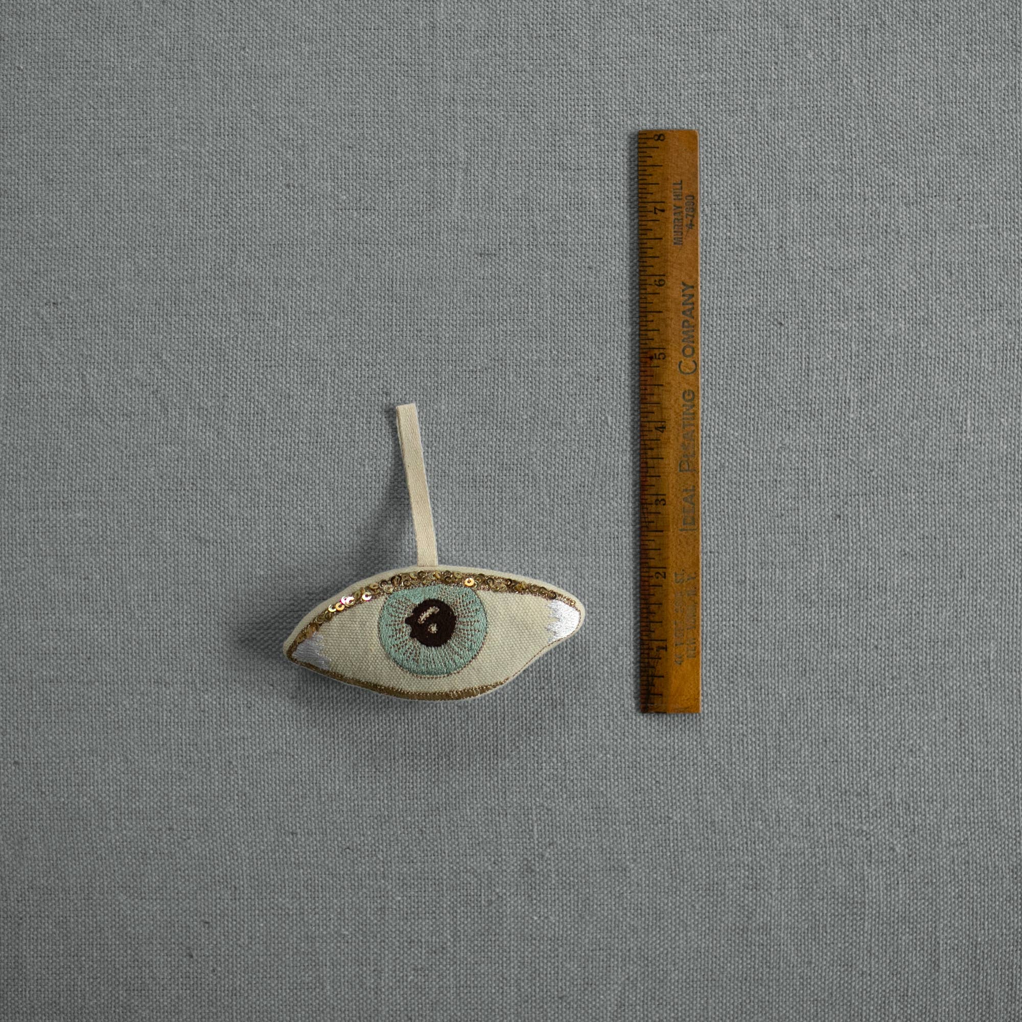 Evil Eye, Cotton & Lavender Stuffed Ornament - Room Eight - Skippy Cotton