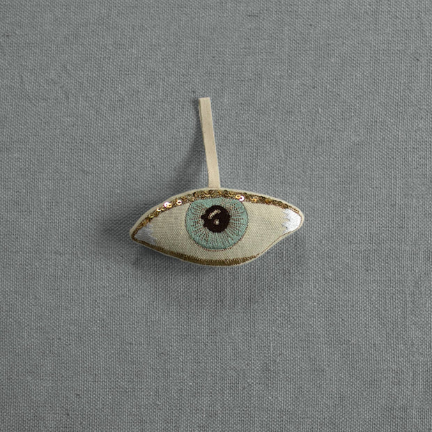 Evil Eye, Cotton & Lavender Stuffed Ornament - Room Eight - Skippy Cotton