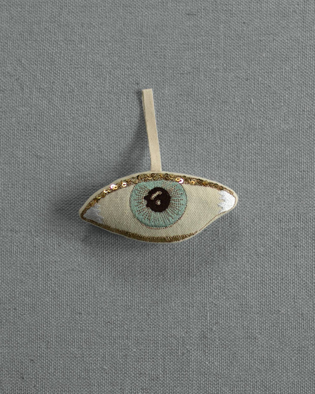 Evil Eye, Cotton & Lavender Stuffed Ornament - Room Eight - Skippy Cotton