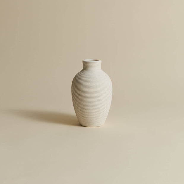 North Palm Curvy Vase - White vase - Decor Vase 