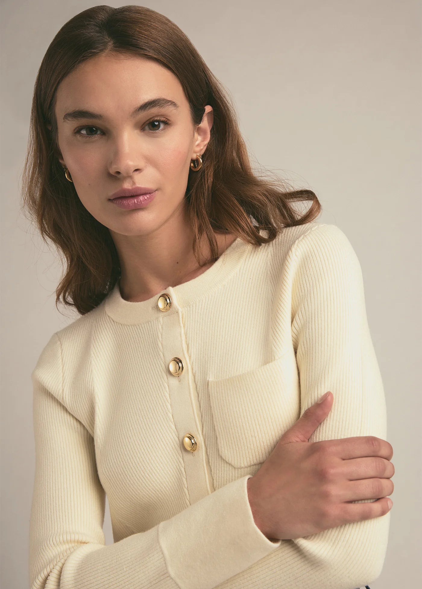 The Quinn Cardigan in Cream