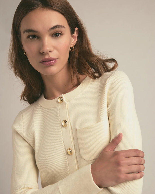 The Quinn Cardigan in Cream