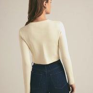 The Quinn Cardigan in Cream