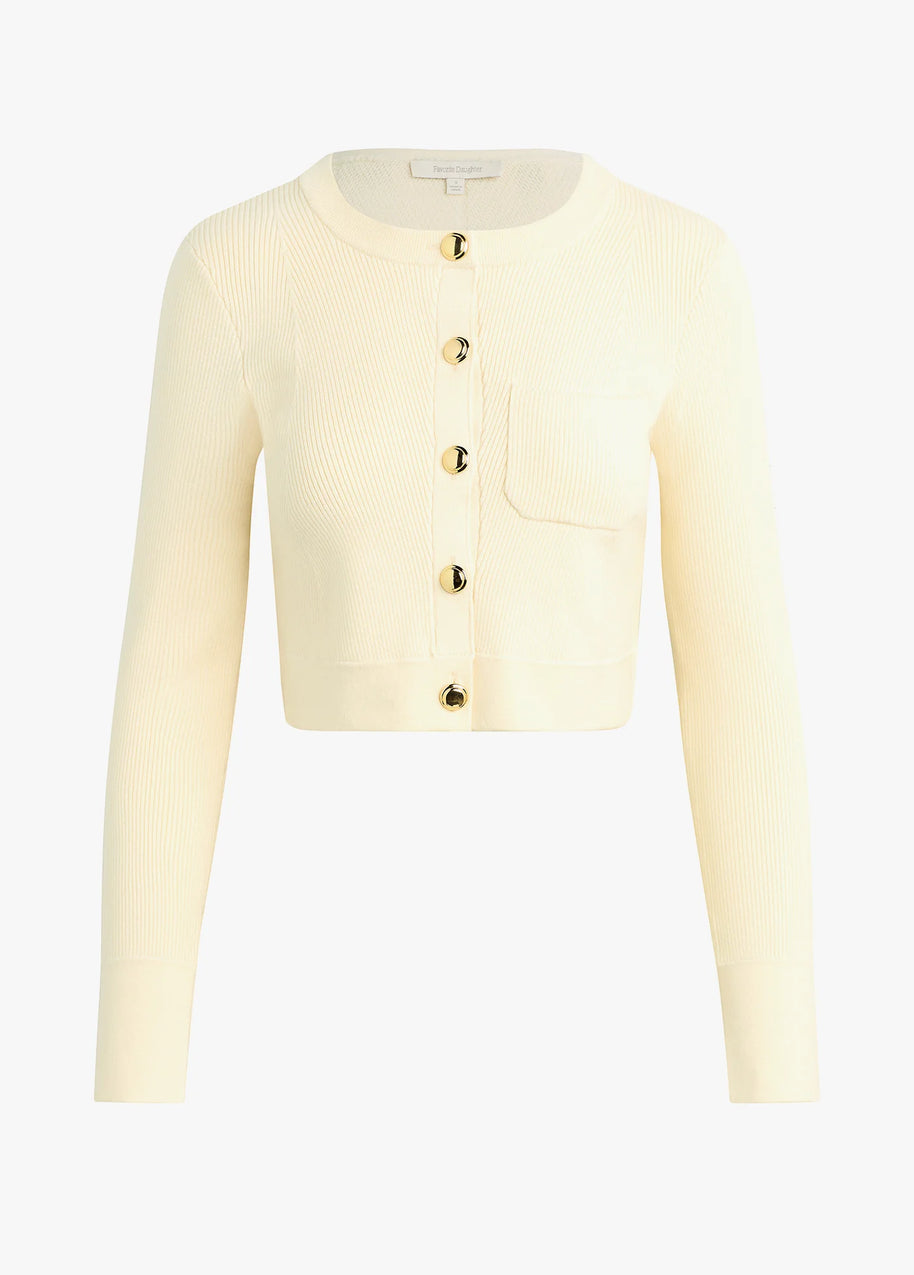 The Quinn Cardigan in Cream