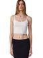 Clyque - Lauren tank white - spaghetti strap tank top - crop tank top 