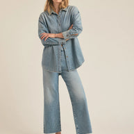 oversized denim button down favorite daughter