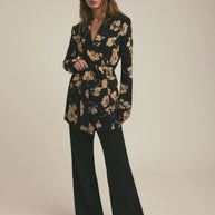 Favorite Daughter Adrienne Blazer Noir Fleur, Favorite Daughter Floral Blazer, Oversize Blazer 