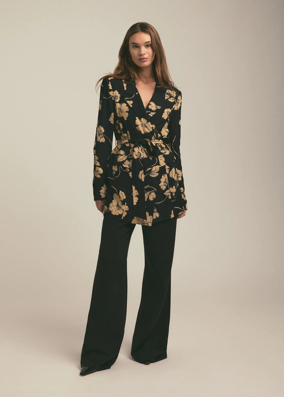 Favorite Daughter Adrienne Blazer Noir Fleur, Favorite Daughter Floral Blazer, Oversize Blazer 