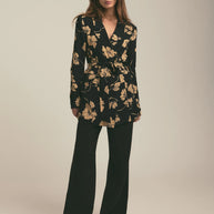 Favorite Daughter Adrienne Blazer Noir Fleur, Favorite Daughter Floral Blazer, Oversize Blazer 