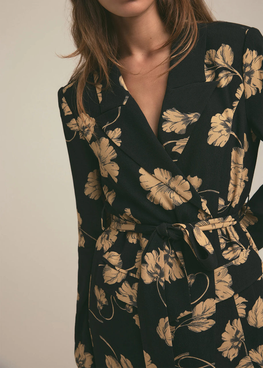 Favorite Daughter Adrienne Blazer Noir Fleur, Favorite Daughter Floral Blazer, Oversize Blazer 