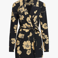 Favorite Daughter Adrienne Blazer Noir Fleur, Favorite Daughter Floral Blazer, Oversize Blazer 