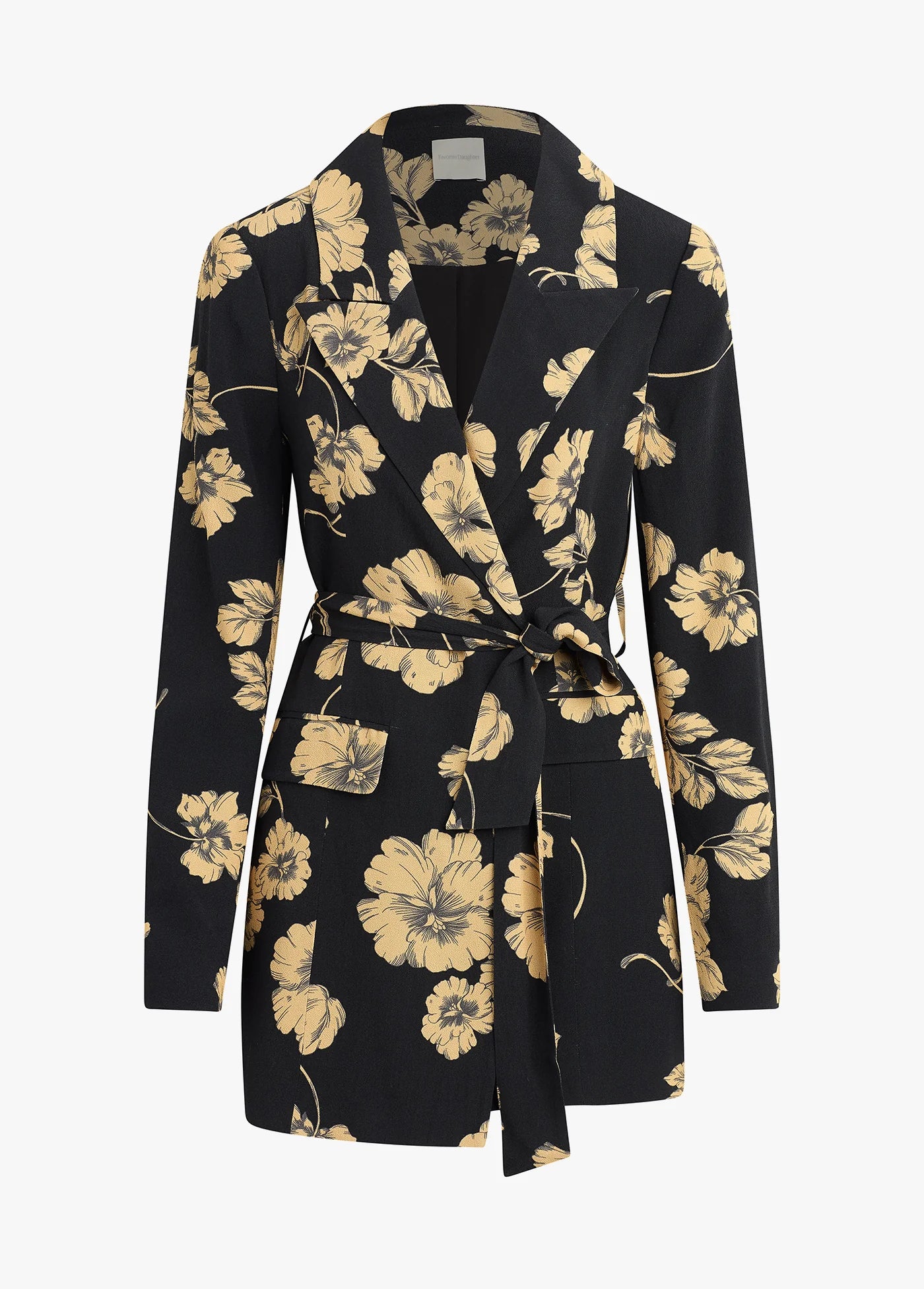 Favorite Daughter Adrienne Blazer Noir Fleur, Favorite Daughter Floral Blazer, Oversize Blazer 