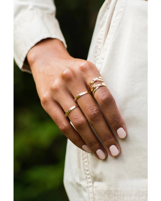 Gold Infinity Clasp Ring - Room Eight - Sophie Ratner