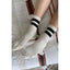 Her Socks - Varsity: Cream Black - Room Eight - Le Bon Shoppe