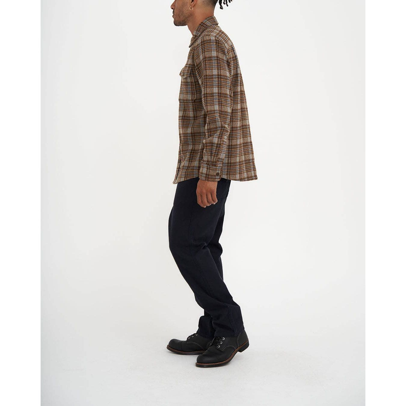 Kalyn Check Shirt - Brown Checkl - Room Eight - Deus Ex Machina