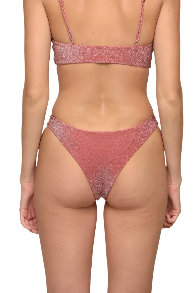 Lurex Papara Bottom - Pomegranate