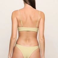 Mikoh Swimwear Lurex Papara Bottom in Sunburst Yellow