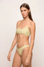 Mikoh Swimwear Lurex Papara Bottom in Sunburst Yellow