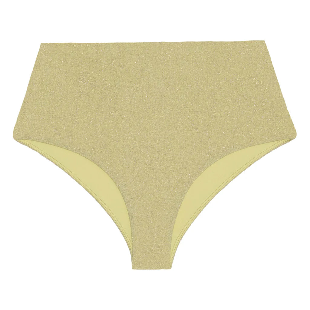 Lurex Lami Bottom - Mikoh Swimwear - High waisted bikini bottom