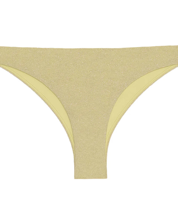 Mikoh Swimwear Lurex Papara Bottom in Sunburst Yellow