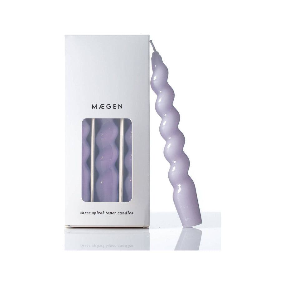 MÆGEN Spiral Taper Candles - Lilac - Room Eight - MÆGEN