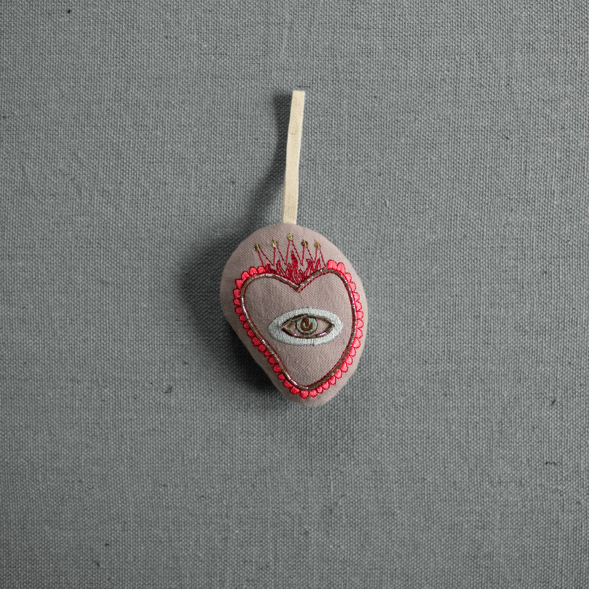 Sacred Heart - Cotton & Lavender filled Ornament, Token - Room Eight - Skippy Cotton