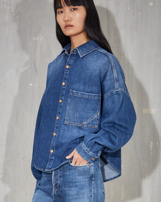 santorini top 3x1 - santorini interstellar - heavy weight denim jacket 