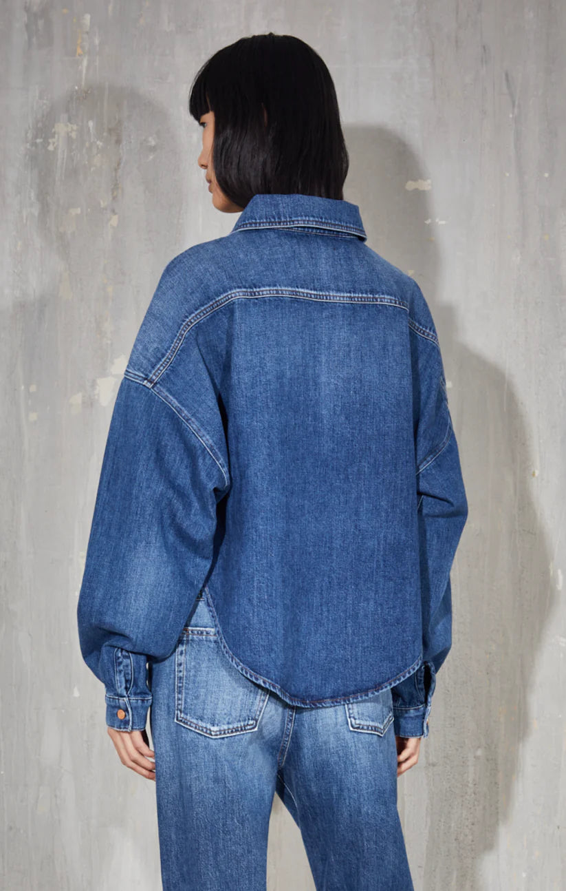 santorini top 3x1 - santorini interstellar - heavy weight denim jacket 