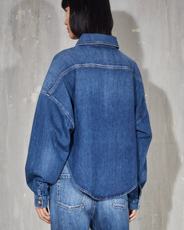 santorini top 3x1 - santorini interstellar - heavy weight denim jacket 