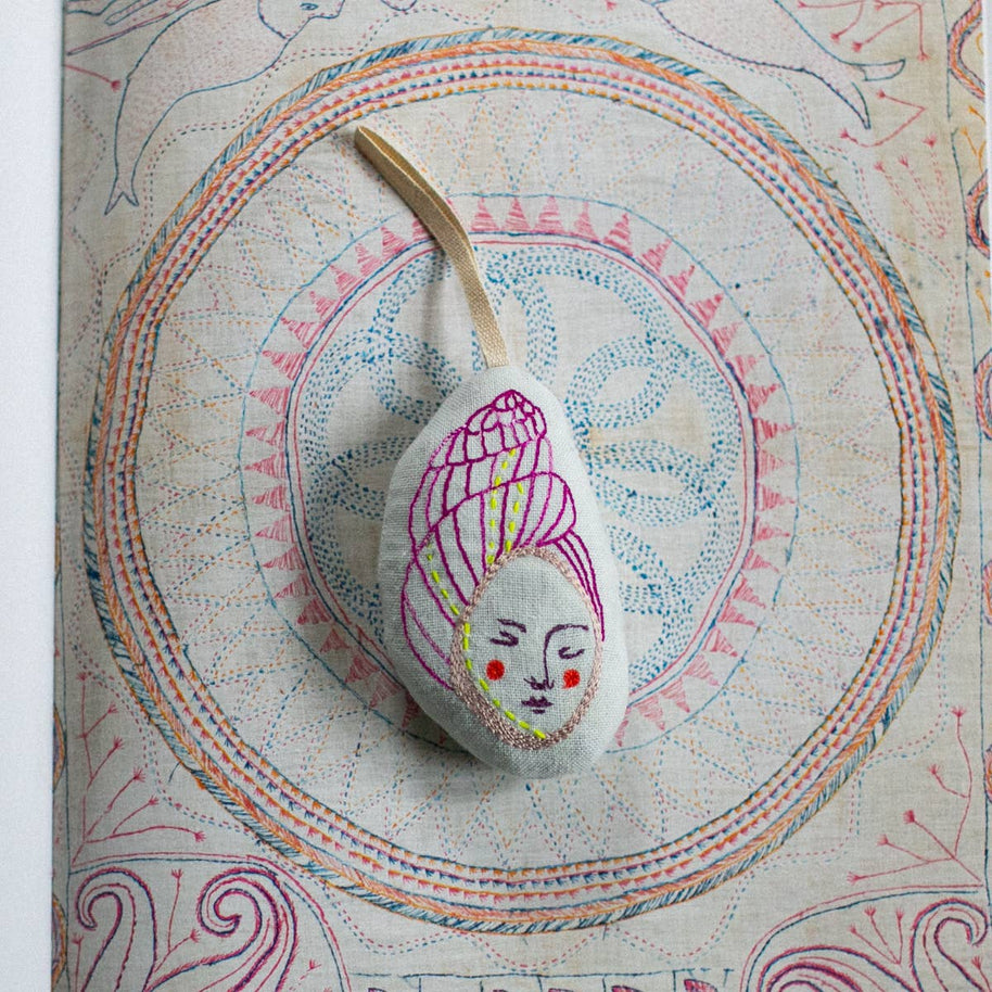 Shell Lady - Cotton & Lavender filled Ornament, Token - Room Eight - Skippy Cotton