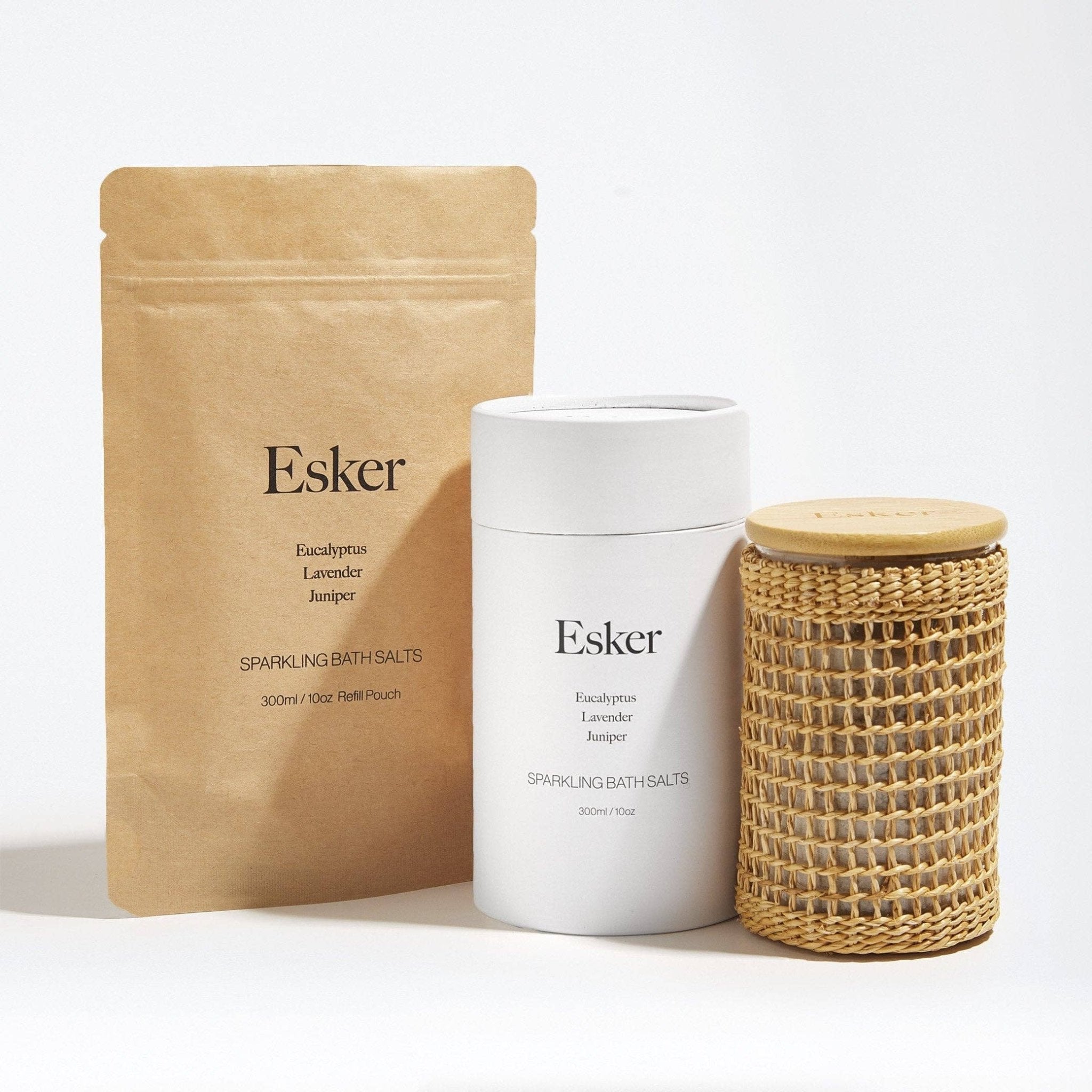 Sparkling Bath Salts: Glass Carafe - Room Eight - Esker