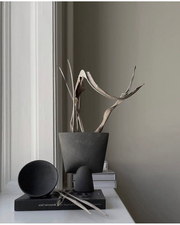 Sphere Vase Triangle, Mini - Dark Grey by 101 Copenhagen - Room Eight - Studio Nordhaven