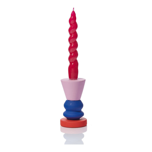 Stacks – Cobalt Candlestick Holder - Room Eight - MÆGEN