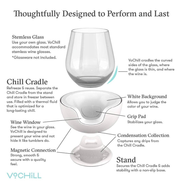 Stemless Wine Chiller - Sand - Room Eight - VoChill