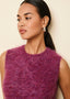 The Carmela Vest in Magenta