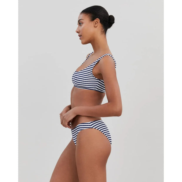 Solid and Striped Elle Ribbed Bikini Bottom 