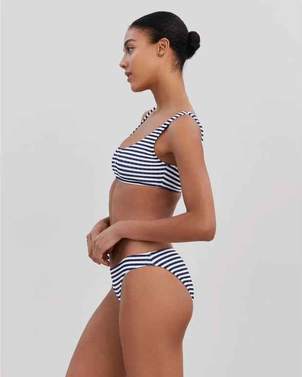 Solid and Striped Elle Ribbed Bikini Bottom 