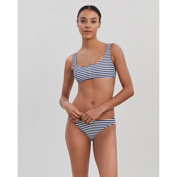 Solid and Striped Elle Ribbed Button Bikini Top - Solid and Striped bikini 