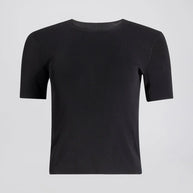 riada t-shirt solid & striped noir - simple shirt black