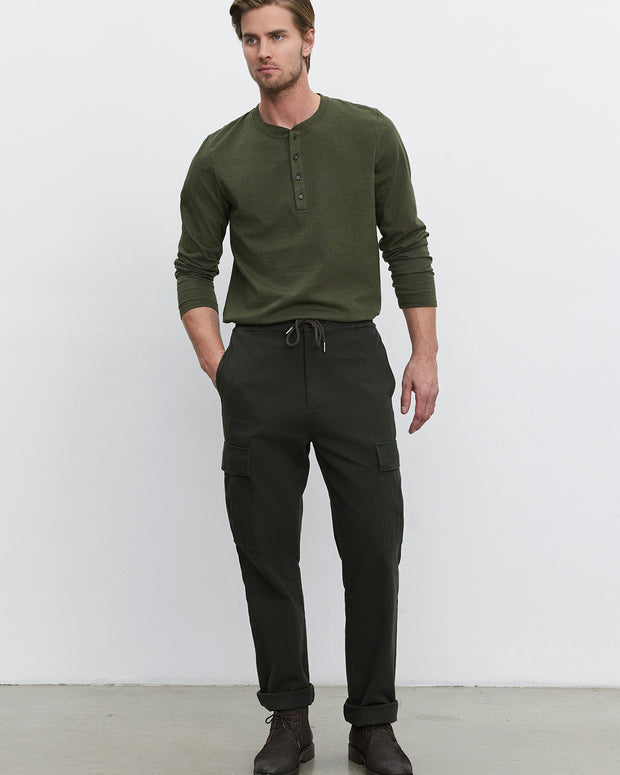 velvet by graham and spencer - velvet mens - bryce twill pant - utility pant mens marsh