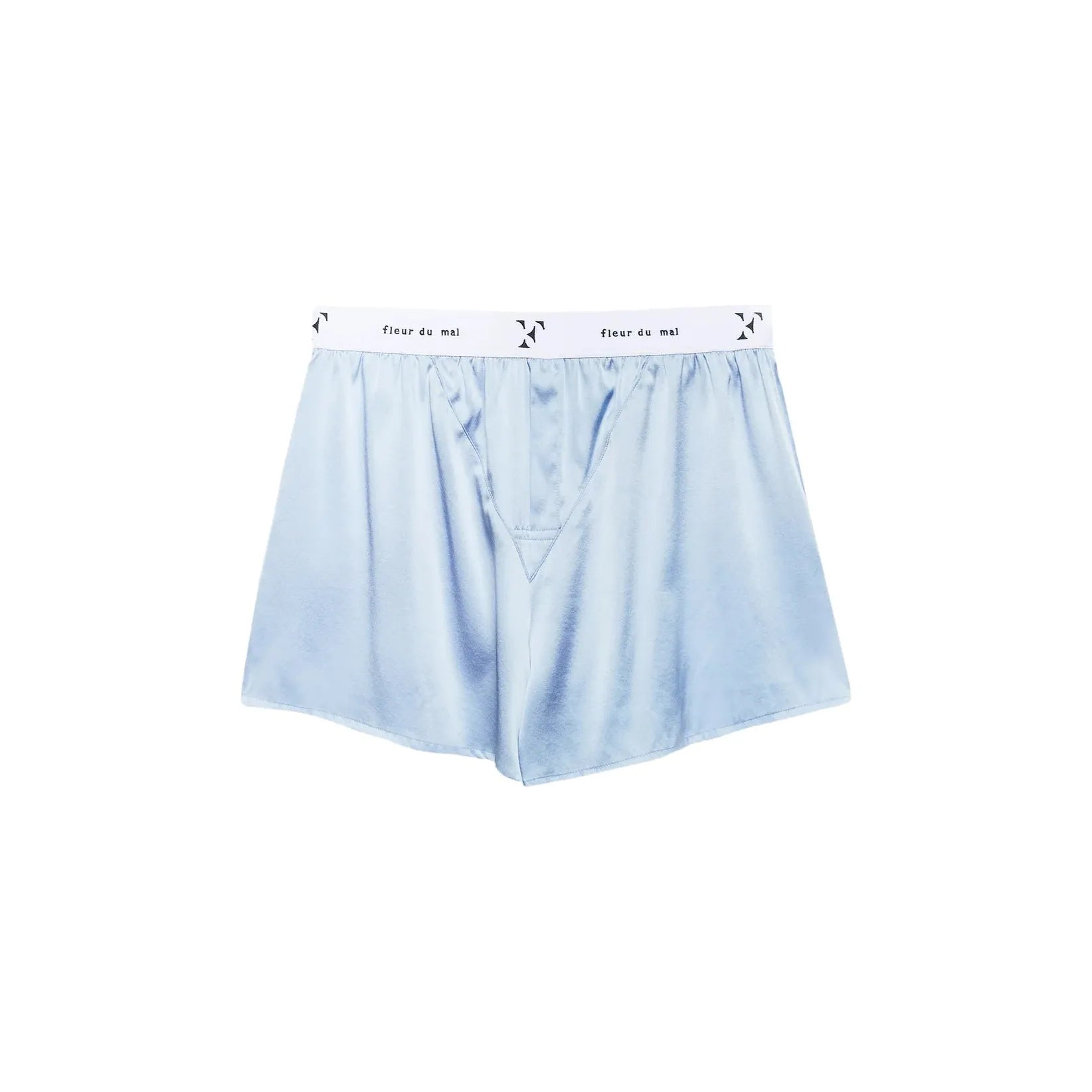 Unisex Washable Silk Boxers - Ice Blue - Room Eight - Fleur Du Mal