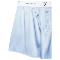 Unisex Washable Silk Boxers - Ice Blue - Room Eight - Fleur Du Mal