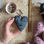 Velvet Confetti Heart Token - Vintage-Inspired Soft Ornament: Dusty Pink - Room Eight - Skippy Cotton