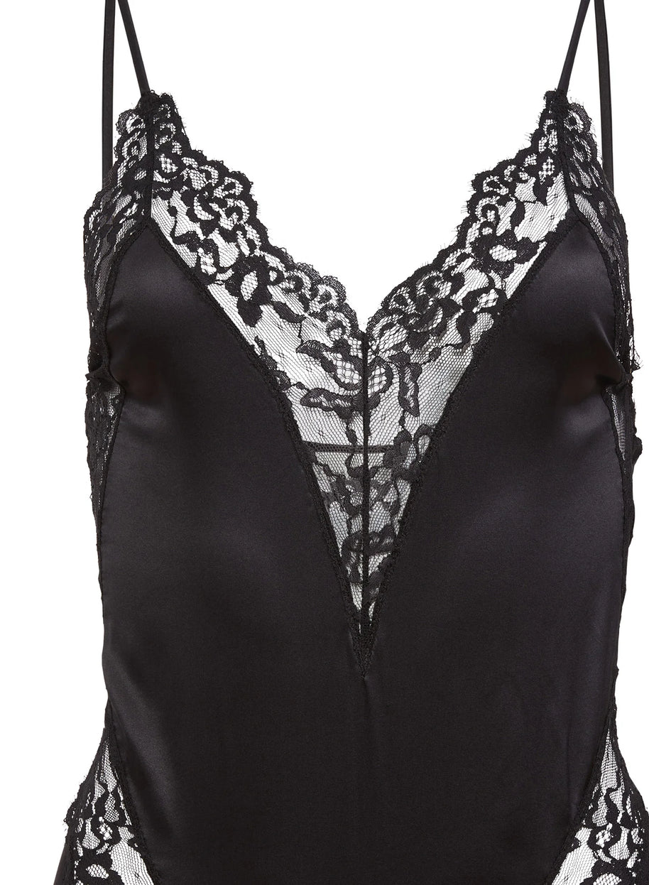 Venus lace and silk teddy from Fleur du Mal 