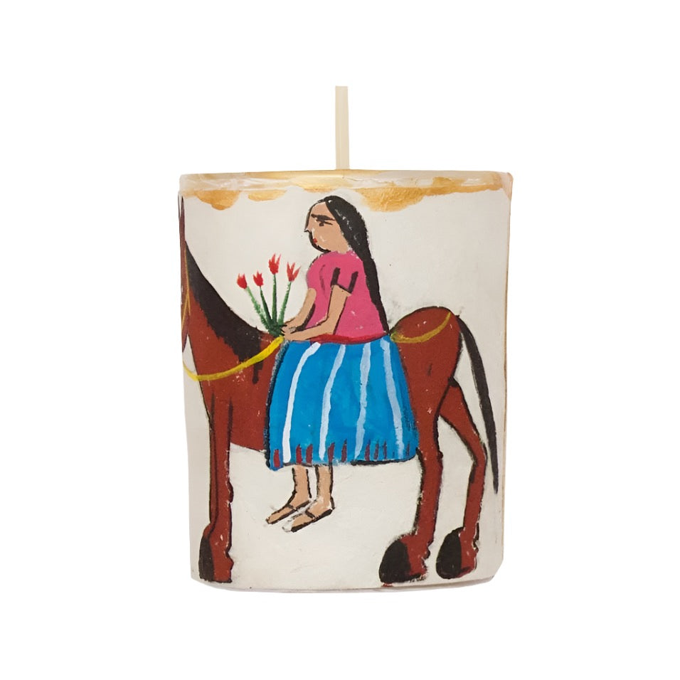 Women on Horse Votive Holder - Room Eight - River Song