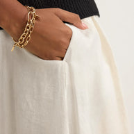 Rachelle Skirt | Chalk